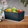 Úložný box s vekom Leitz MyBox, veľkosť S zamatový šedý