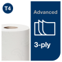 Toaletný papier 3-vrstv. TORK Advanced biely T4 návin 19,4 m (10 ks)