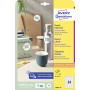 Etikety univerzálne kruhové 40mm Avery A4 10 hárkov