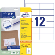 Etikety univerzálne 97x42,3mm Avery A4 25+5 hárkov