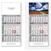 Plánovací kalendár ŠTANDARD 5-mesačný sivý - Obr.C