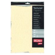 Štrukturovaný papier Pergamen champagne otrhaný okraj 95g 10 hárkov